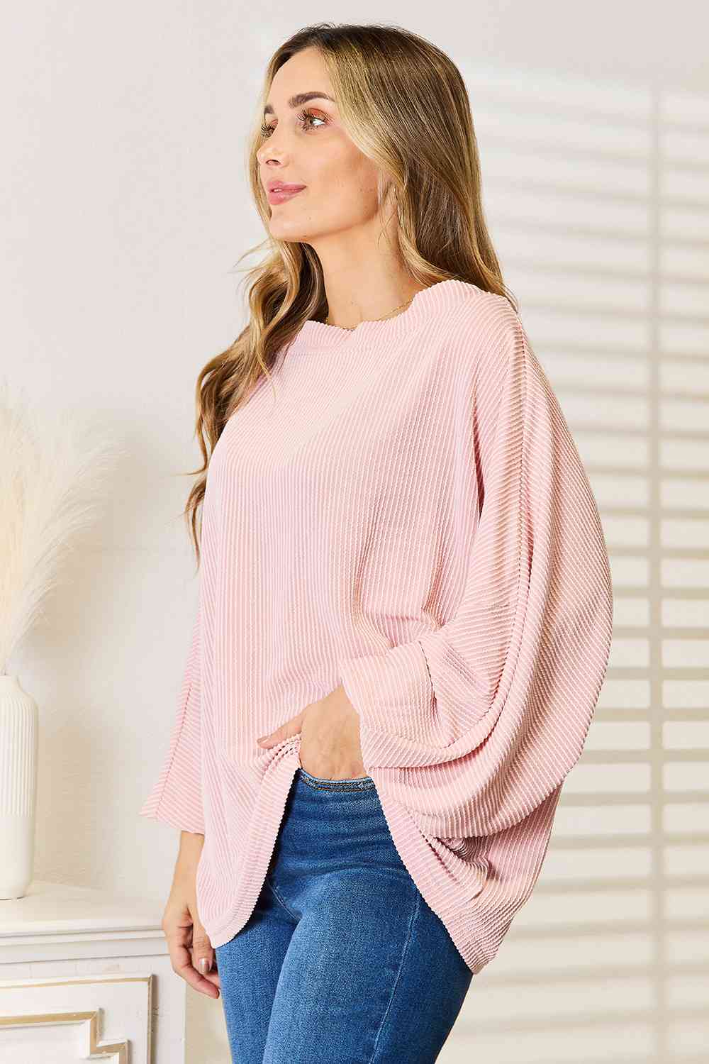 Ribbed Long Sleeve Top - Women’s Clothing & Accessories - Shirts & Tops - 3 - 2024