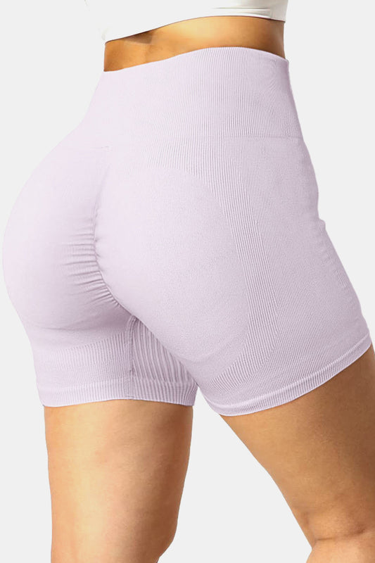 Ribbed Sports Shorts - Light Purple / S - Women’s Clothing & Accessories - Shorts - 1 - 2024