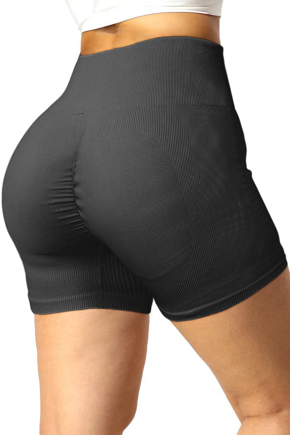 Ribbed Sports Shorts - Black / S - Women’s Clothing & Accessories - Shorts - 4 - 2024