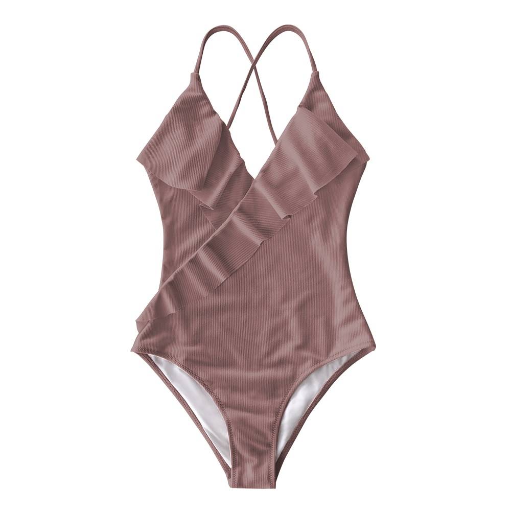 Ruffled One Piece Swimsuits - Dark Pink / L / China - Women’s Clothing & Accessories - Swimwear - 13 - 2024