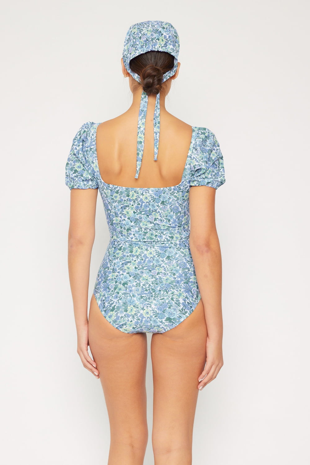 Salty Air Puff Sleeve One-Piece in Blue - Women’s Clothing & Accessories - Swimwear - 6 - 2024