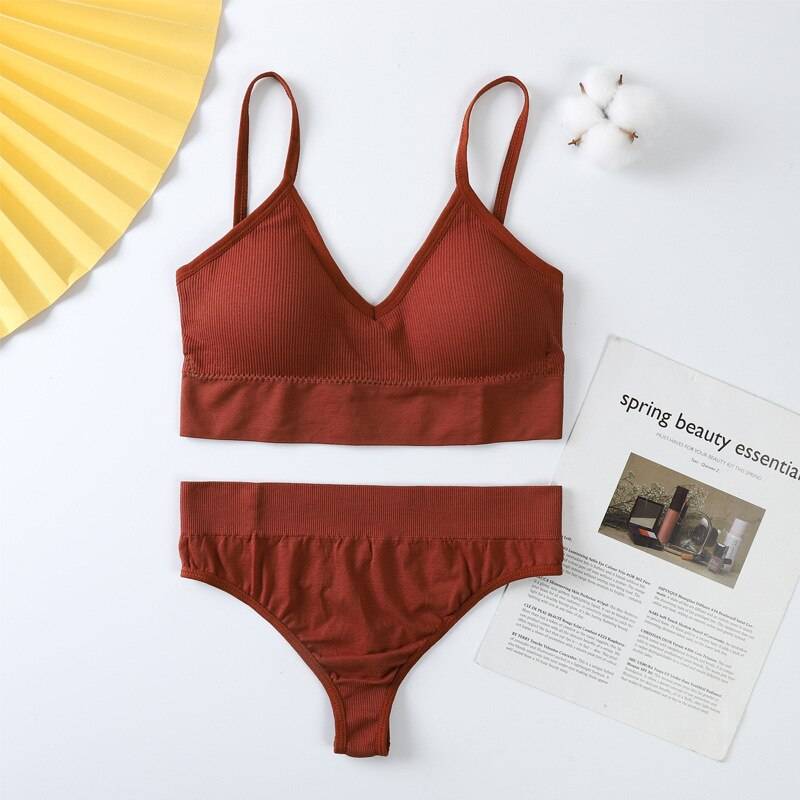 Seamless Bralette & Panties Set - Red / Type 2 / L - Women’s Clothing & Accessories - Home & Garden - 20 - 2024