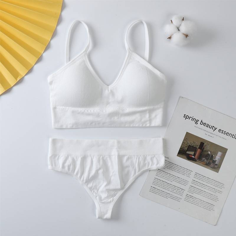 Seamless Bralette & Panties Set - White / Type 2 / L - Women’s Clothing & Accessories - Home & Garden - 17 - 2024