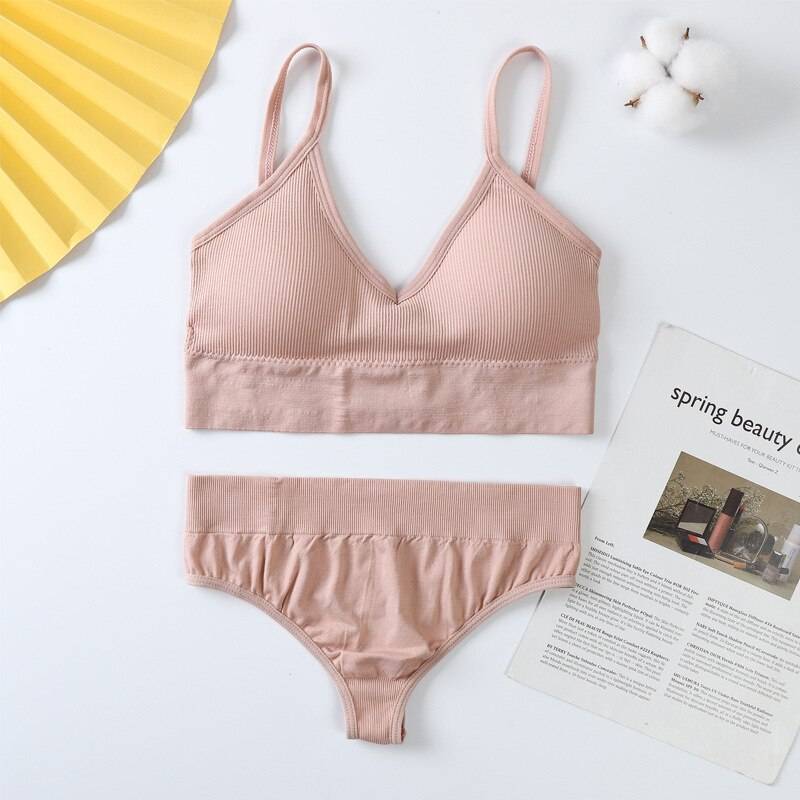Seamless Bralette & Panties Set - Pink / Type 2 / L - Women’s Clothing & Accessories - Home & Garden - 16 - 2024