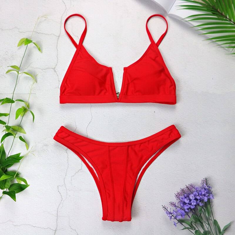 Sexy Bandeau Bikinis - Wine Red / L - Women’s Clothing & Accessories - Underwear - 43 - 2024