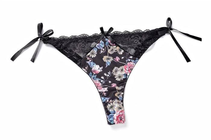 Sexy Floral Bra - Thong Set - Women’s Clothing & Accessories - Lingerie - 15 - 2024