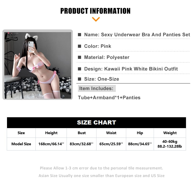 Sexy Kawaii Bra and Panties Set - Women’s Clothing & Accessories - Pants - 5 - 2024