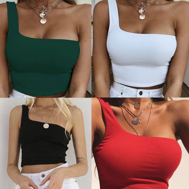 Sexy One Shoulder Tank - Women’s Clothing & Accessories - Shirts & Tops - 6 - 2024
