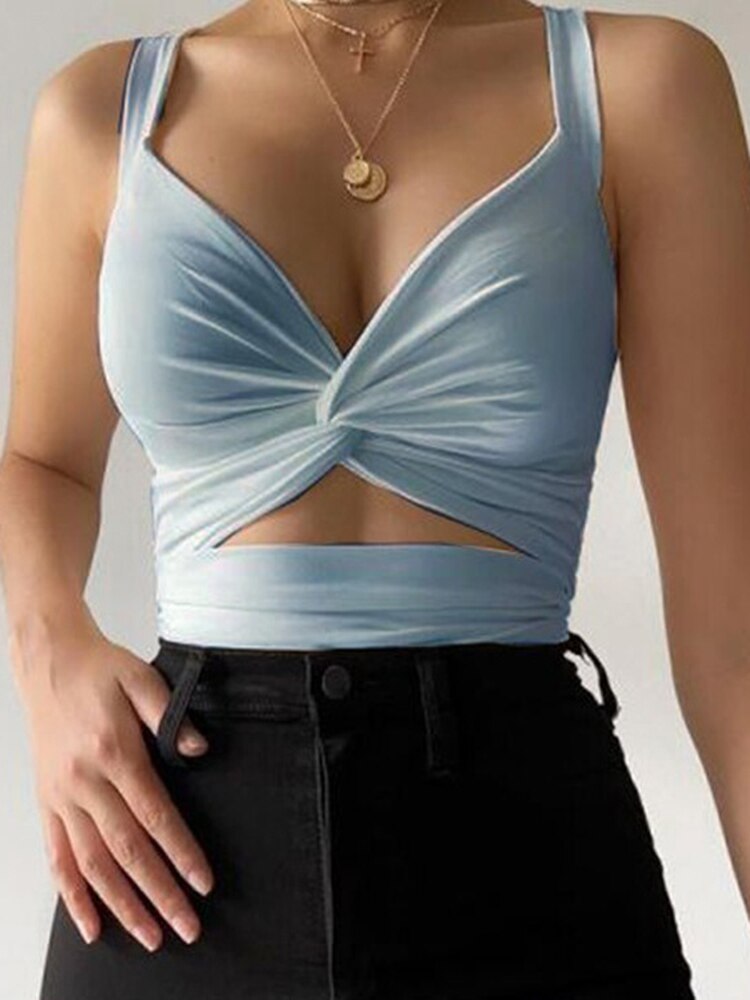 Sexy Sleeveless Crop Top - Blue / S - Women’s Clothing & Accessories - Shirts & Tops - 17 - 2024