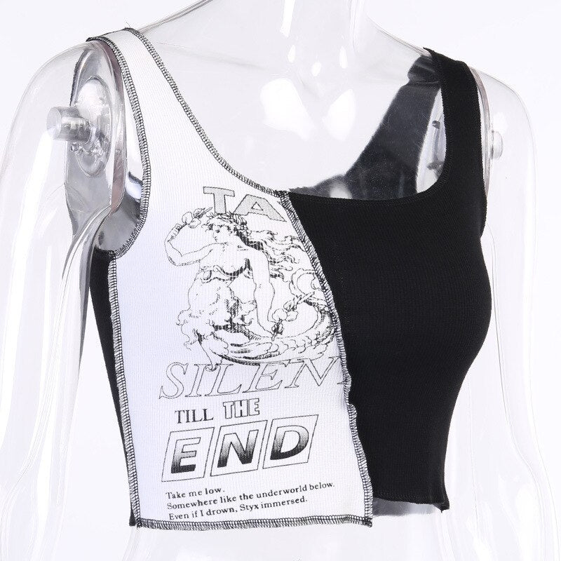 Silent Till The End Crop Top - Black / L - Women’s Clothing & Accessories - Shirts & Tops - 7 - 2024