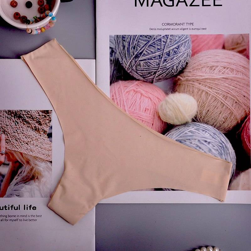 Silk Sexy Thongs for Women - Yellow / XL - Women’s Clothing & Accessories - Underwear & Socks - 42 - 2024