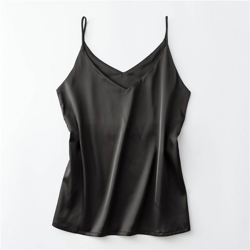 Sleeveless V-Neck Tops - Black / XXL - Women’s Clothing & Accessories - Shirts & Tops - 24 - 2024