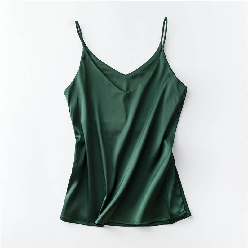 Sleeveless V-Neck Tops - Dark Green / XXL - Women’s Clothing & Accessories - Shirts & Tops - 26 - 2024