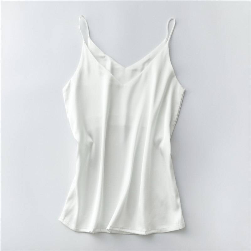 Sleeveless V-Neck Tops - White / XXL - Women’s Clothing & Accessories - Shirts & Tops - 23 - 2024