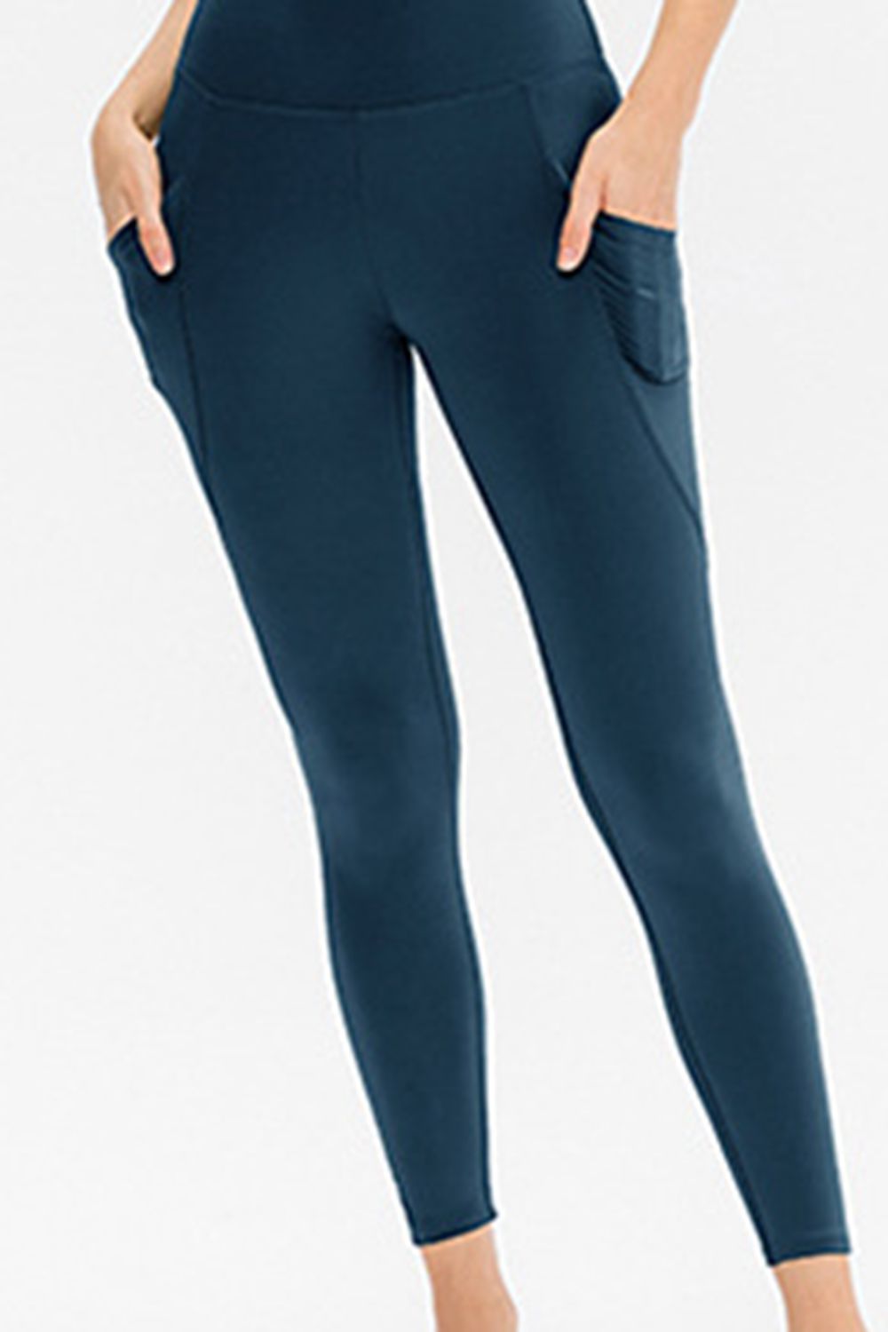 Slim Fit Long Active Leggings with Pockets - Women’s Clothing & Accessories - Activewear - 8 - 2024