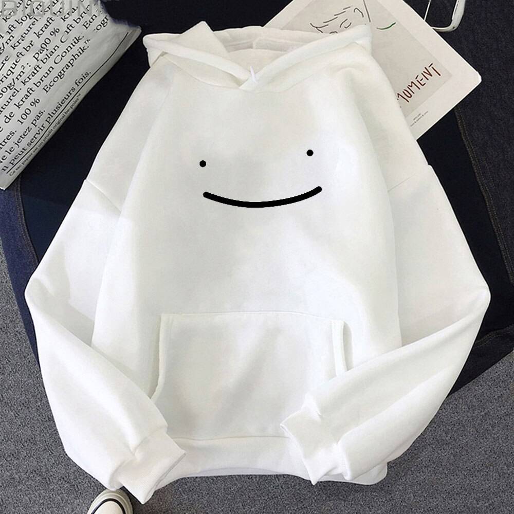 Smiley Printed Hoodie - White / XXXL - Women’s Clothing & Accessories - Shirts & Tops - 19 - 2024