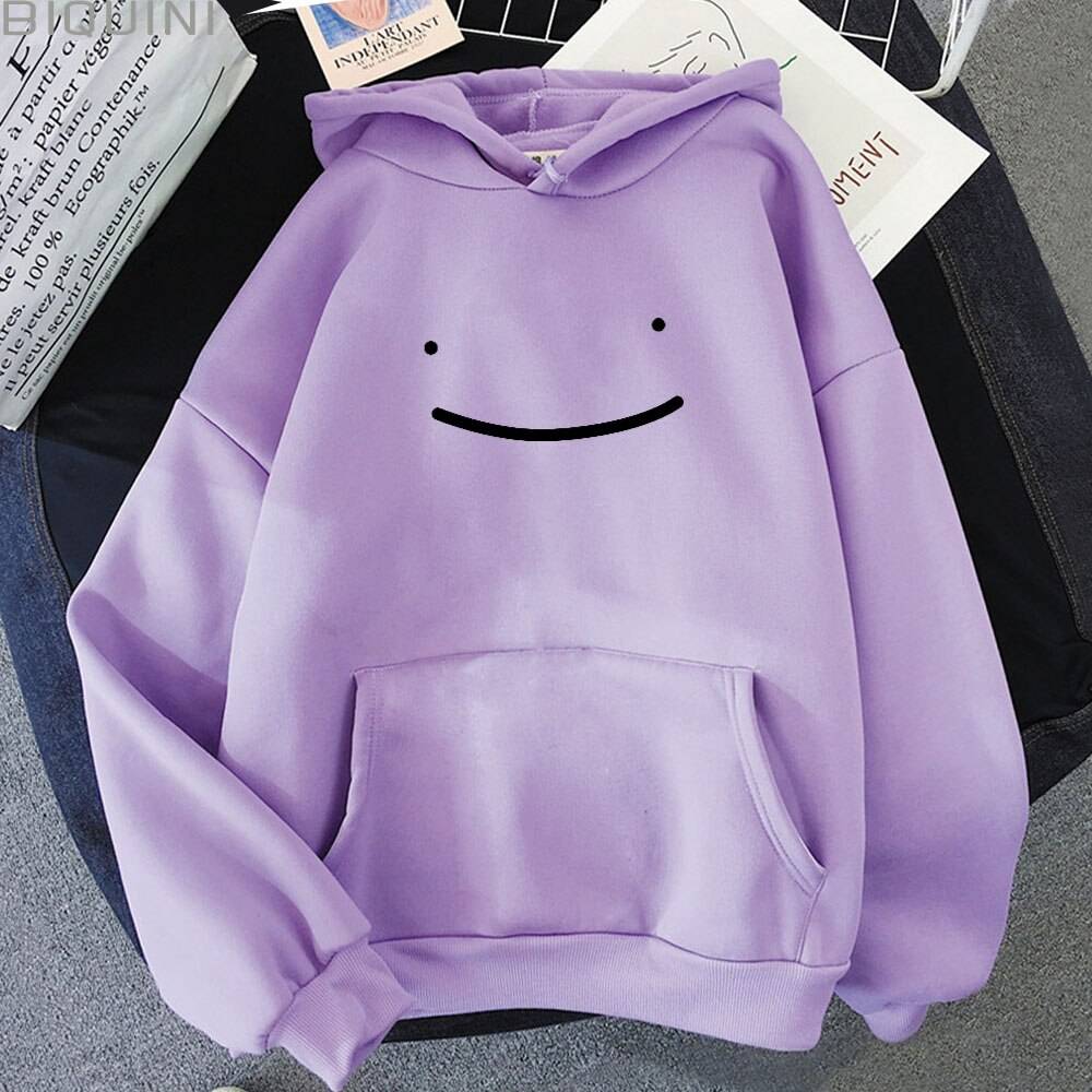Smiley Printed Hoodie - Light Purple / XXXL - Women’s Clothing & Accessories - Shirts & Tops - 22 - 2024