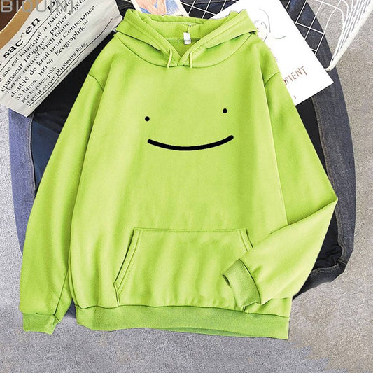 Smiley Printed Hoodie - Women’s Clothing & Accessories - Shirts & Tops - 1 - 2024