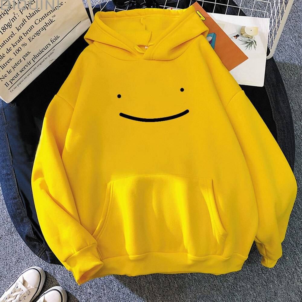 Smiley Printed Hoodie - Yellow / XXXL - Women’s Clothing & Accessories - Shirts & Tops - 23 - 2024