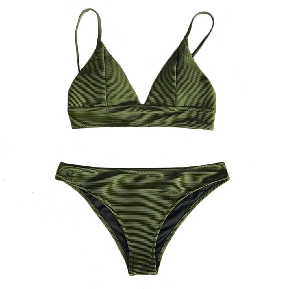 Solid Women’s Bikini - Green / L - Women’s Clothing & Accessories - Swimwear - 14 - 2024