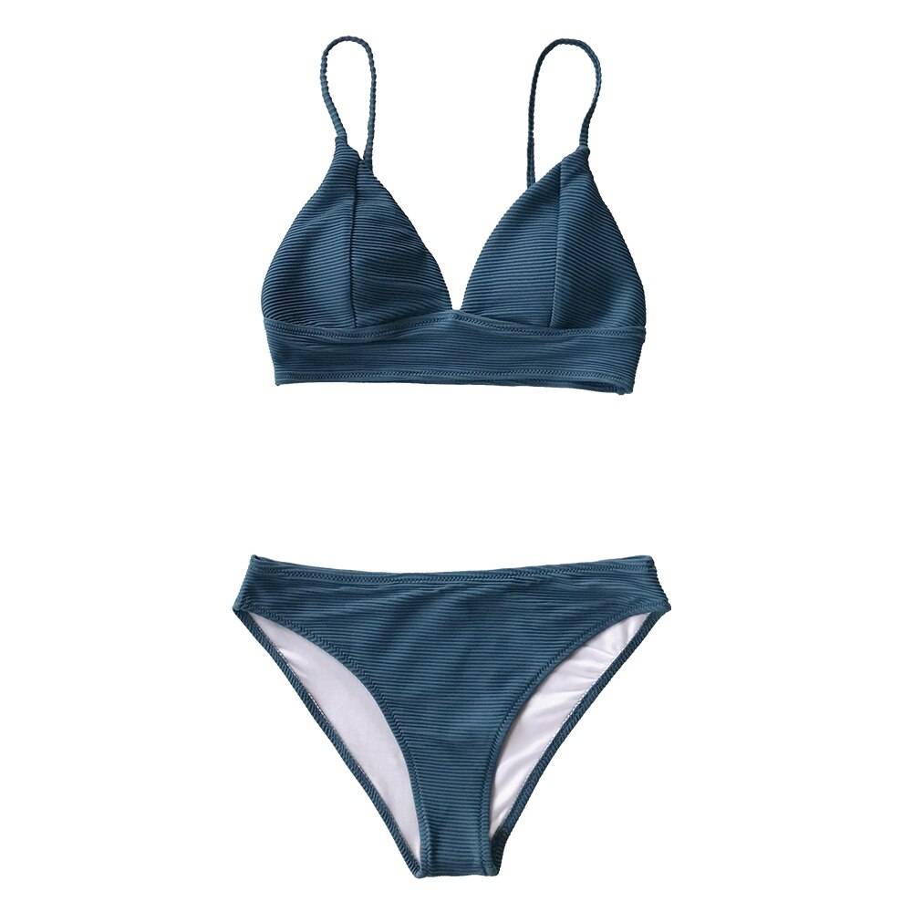 Solid Women’s Bikini - Blue / L - Women’s Clothing & Accessories - Swimwear - 15 - 2024