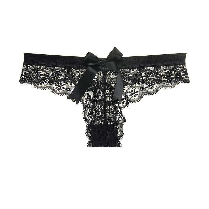 Women’s Solid Laced Thong - Black / S - Women’s Clothing & Accessories - Underwear - 8 - 2024
