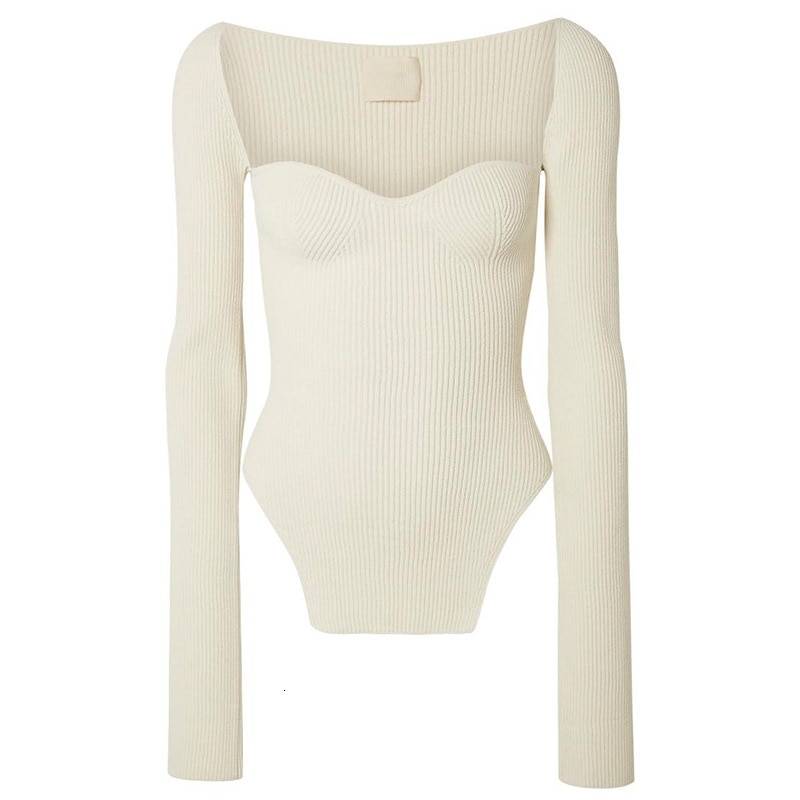 Square Neck Knit Top - White / S - Women’s Clothing & Accessories - Clothing - 11 - 2024