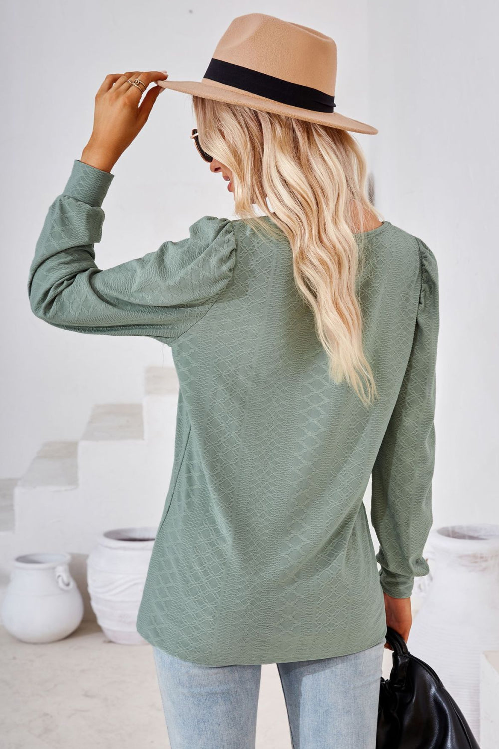Square Neck Puff Sleeve Blouse - Women’s Clothing & Accessories - Shirts & Tops - 28 - 2024