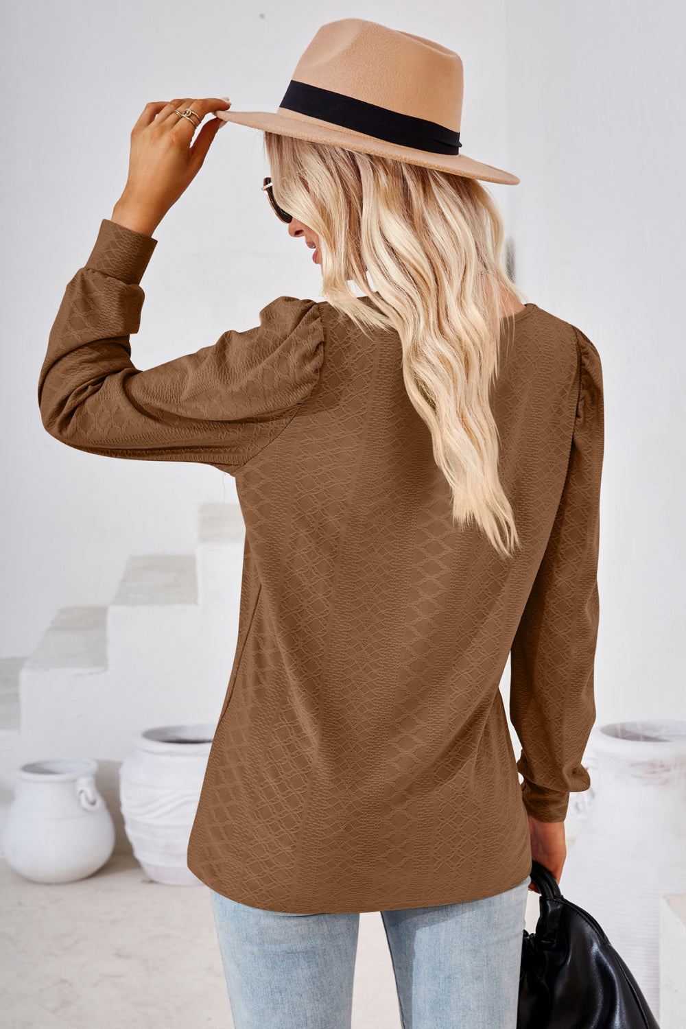Square Neck Puff Sleeve Blouse - Women’s Clothing & Accessories - Shirts & Tops - 20 - 2024