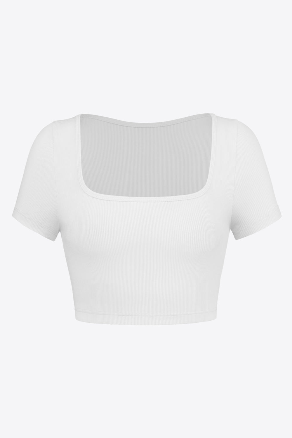 Square Neck Ribbed Crop Top - Women’s Clothing & Accessories - Shirts & Tops - 8 - 2024