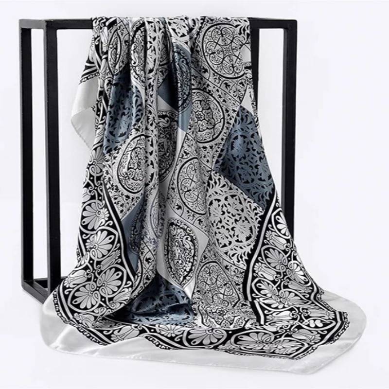 Women’s Square Silk Scarf - Women’s Clothing & Accessories - Scarves - 5 - 2024