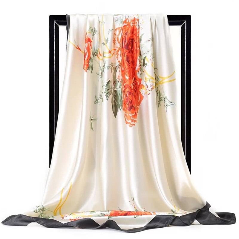 Women’s Square Silk Scarf - 39 / 90 x 90 cm / 35.43 x 35.43 inch - Women’s Clothing & Accessories - Scarves - 51 - 2024