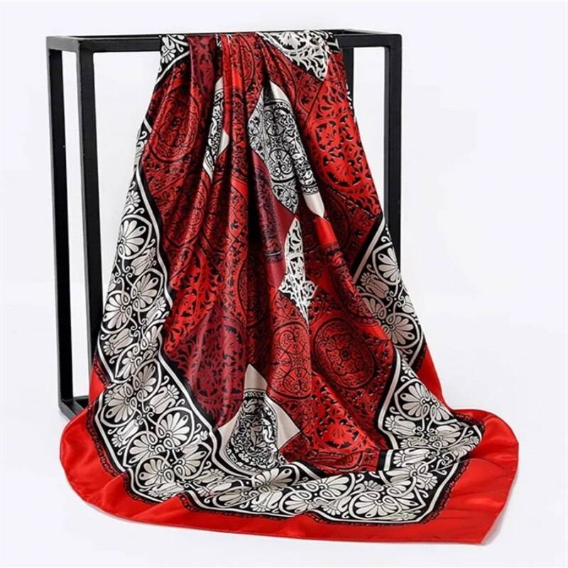 Women’s Square Silk Scarf - 7 / 90 x 90 cm / 35.43 x 35.43 inch - Women’s Clothing & Accessories - Scarves - 26 - 2024