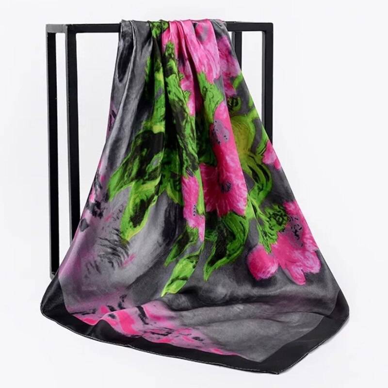 Women’s Square Silk Scarf - 25 / 90 x 90 cm / 35.43 x 35.43 inch - Women’s Clothing & Accessories - Scarves - 33 - 2024