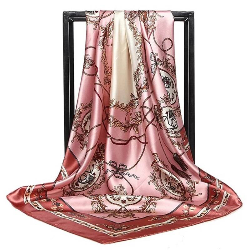 Women’s Square Silk Scarf - 52 / 90 x 90 cm / 35.43 x 35.43 inch - Women’s Clothing & Accessories - Scarves - 70 - 2024