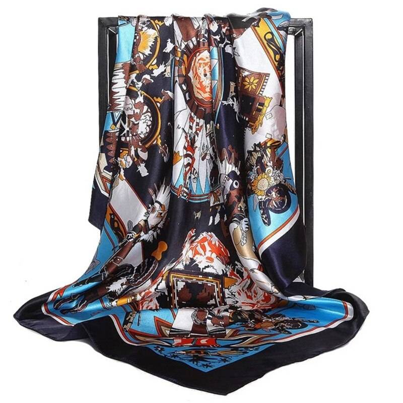 Women’s Square Silk Scarf - 27 / 90 x 90 cm / 35.43 x 35.43 inch - Women’s Clothing & Accessories - Scarves - 63 - 2024