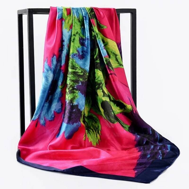 Women’s Square Silk Scarf - 9 / 90 x 90 cm / 35.43 x 35.43 inch - Women’s Clothing & Accessories - Scarves - 24 - 2024