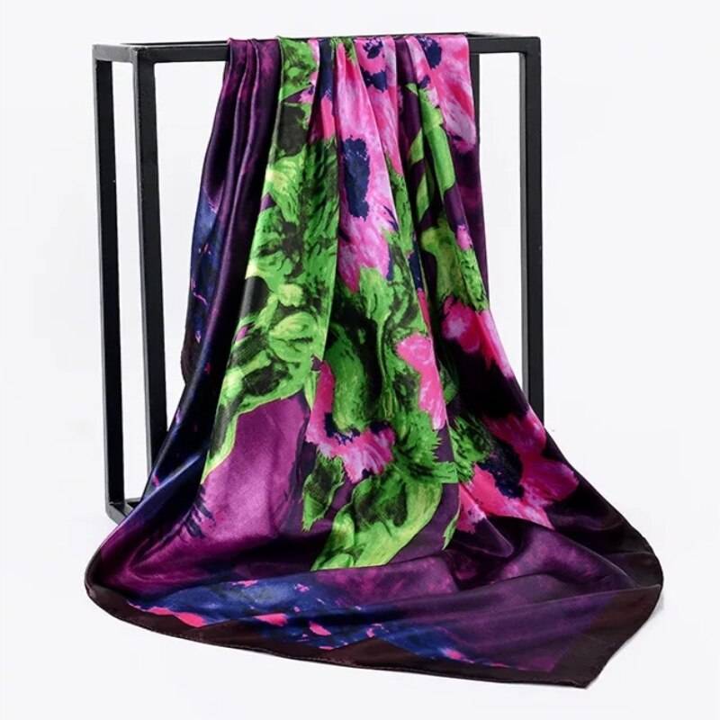 Women’s Square Silk Scarf - 5 / 90 x 90 cm / 35.43 x 35.43 inch - Women’s Clothing & Accessories - Scarves - 28 - 2024