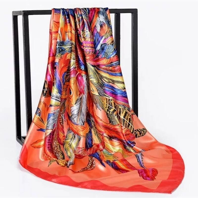 Women’s Square Silk Scarf - 15 / 90 x 90 cm / 35.43 x 35.43 inch - Women’s Clothing & Accessories - Scarves - 43 - 2024