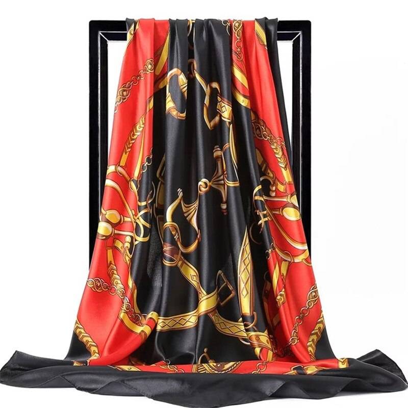 Women’s Square Silk Scarf - 53 / 90 x 90 cm / 35.43 x 35.43 inch - Women’s Clothing & Accessories - Scarves - 69 - 2024