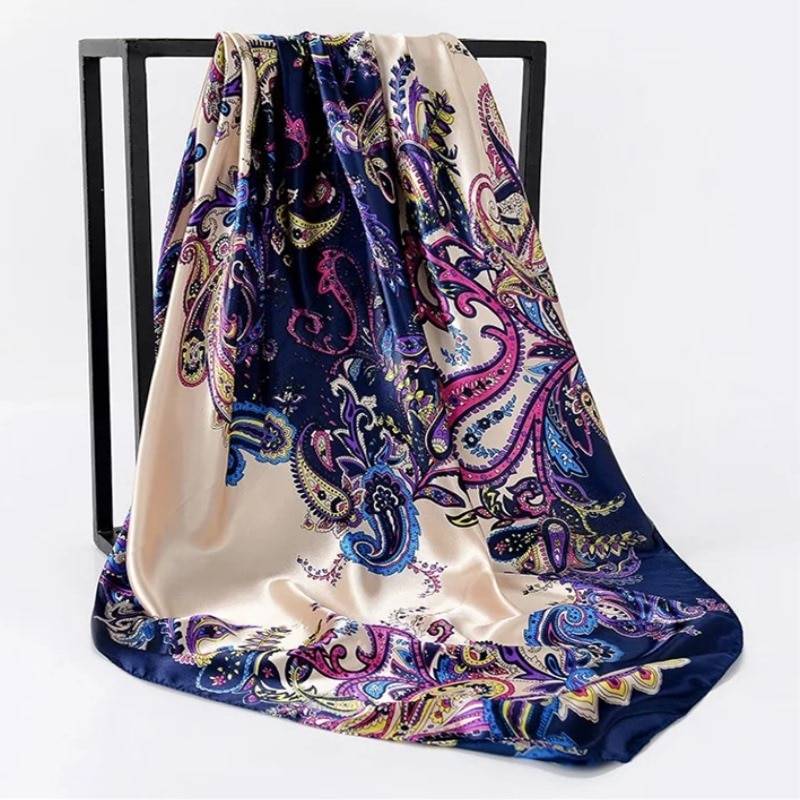 Women’s Square Silk Scarf - Women’s Clothing & Accessories - Scarves - 20 - 2024