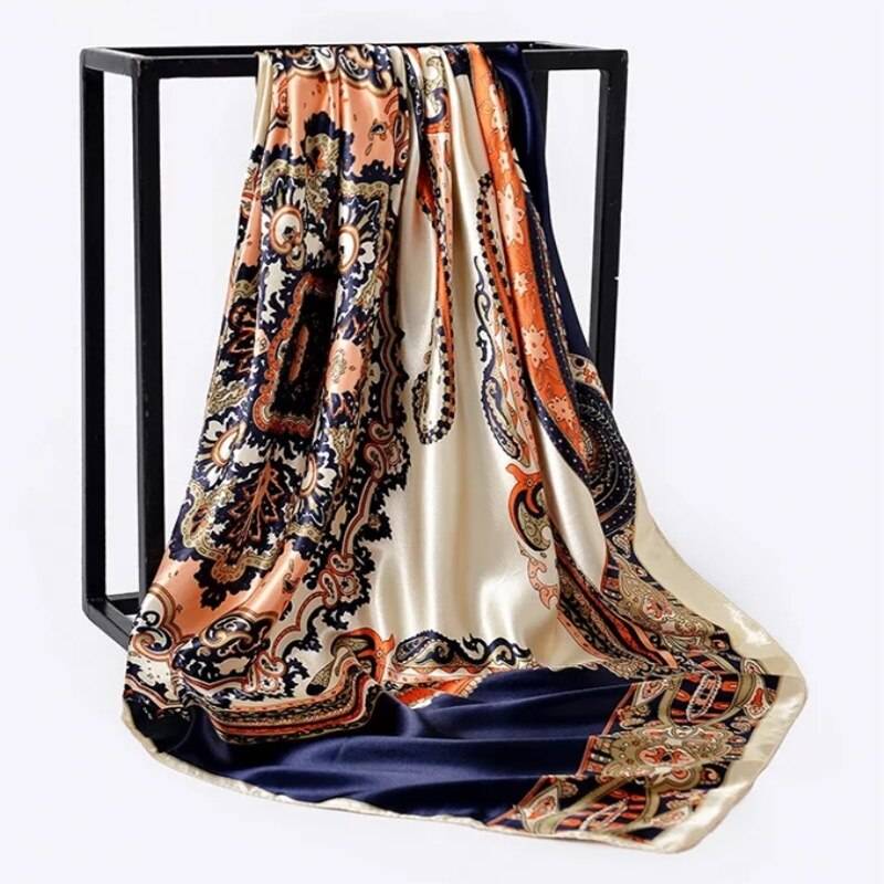 Women’s Square Silk Scarf - 57 / 90 x 90 cm / 35.43 x 35.43 inch - Women’s Clothing & Accessories - Scarves - 65 - 2024
