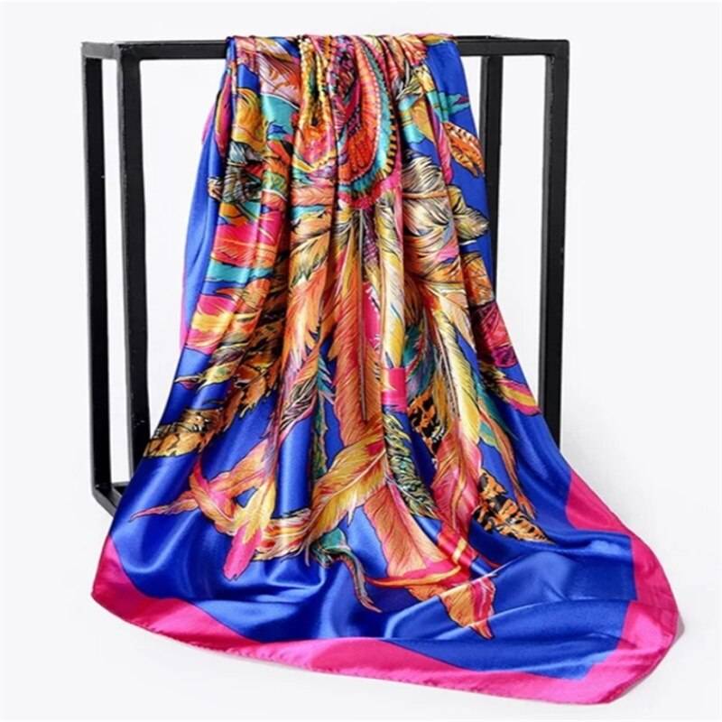 Women’s Square Silk Scarf - 26 / 90 x 90 cm / 35.43 x 35.43 inch - Women’s Clothing & Accessories - Scarves - 64 - 2024