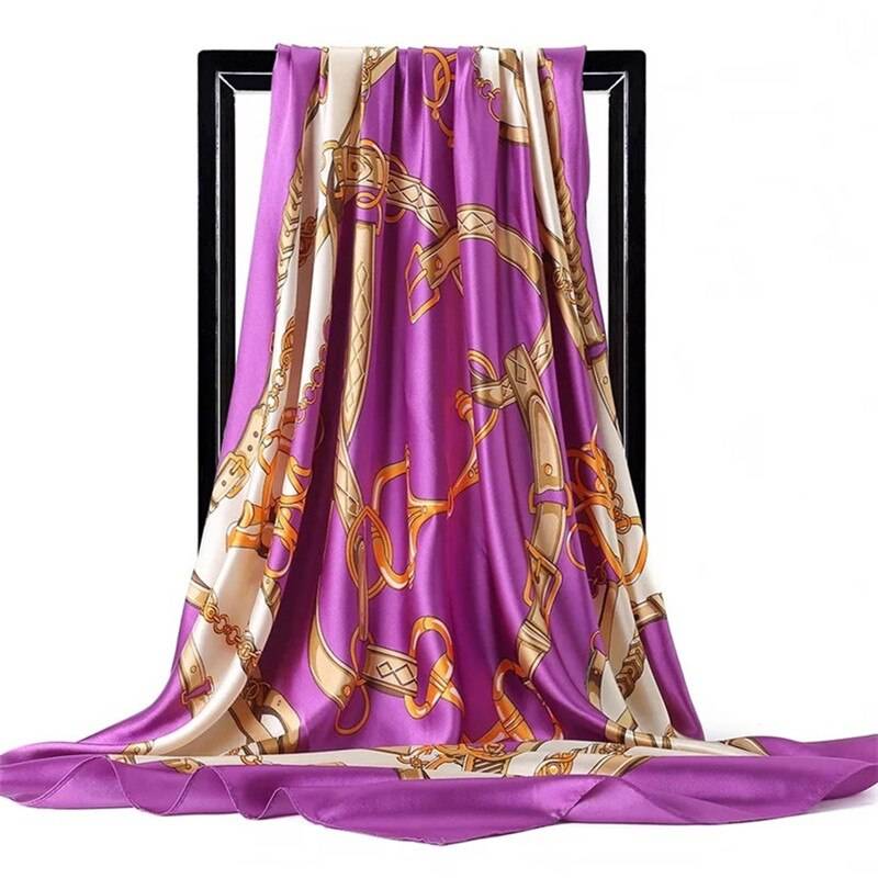 Women’s Square Silk Scarf - 54 / 90 x 90 cm / 35.43 x 35.43 inch - Women’s Clothing & Accessories - Scarves - 68 - 2024