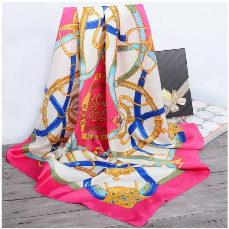 Women’s Square Silk Scarf - 37 / 90 x 90 cm / 35.43 x 35.43 inch - Women’s Clothing & Accessories - Scarves - 53 - 2024