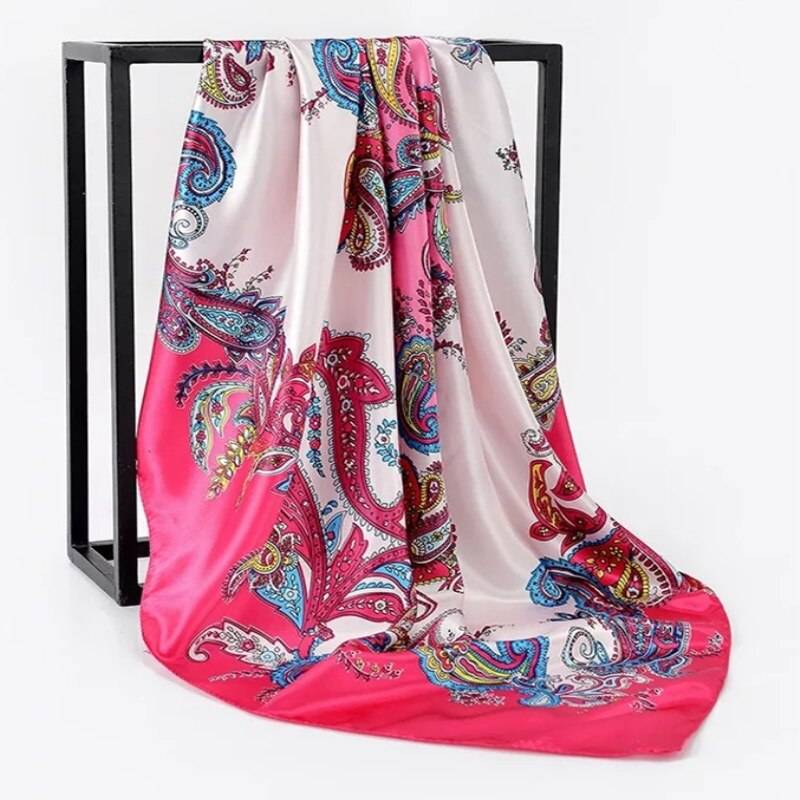 Women’s Square Silk Scarf - 32 / 90 x 90 cm / 35.43 x 35.43 inch - Women’s Clothing & Accessories - Scarves - 58 - 2024