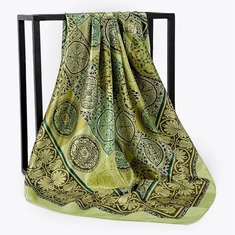 Women’s Square Silk Scarf - Women’s Clothing & Accessories - Scarves - 11 - 2024