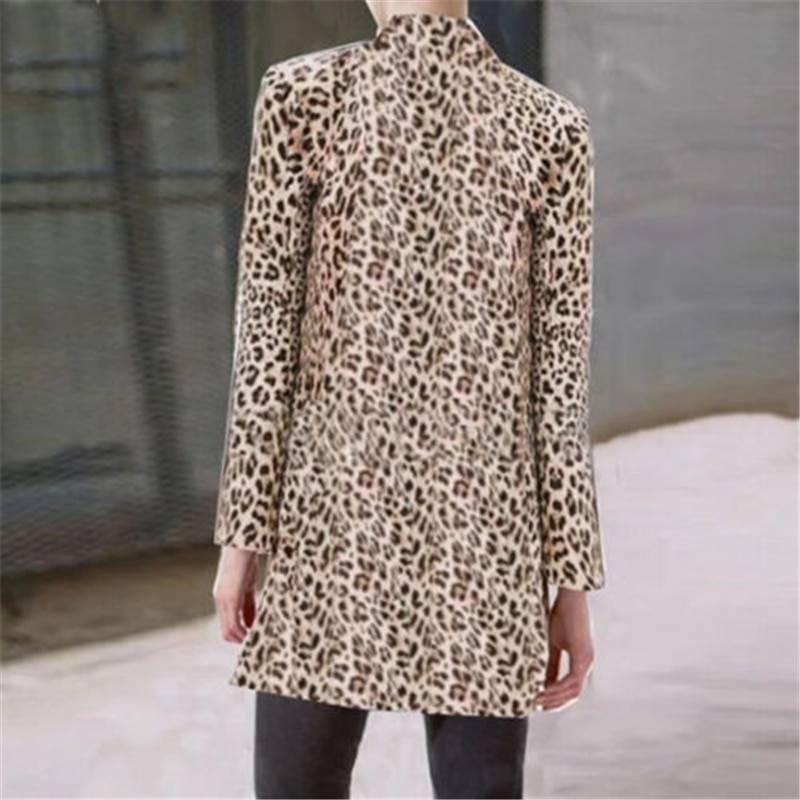 Women’s Street Fashion Leopard Patterned Blazer - Women’s Clothing & Accessories - Shirts & Tops - 3 - 2024