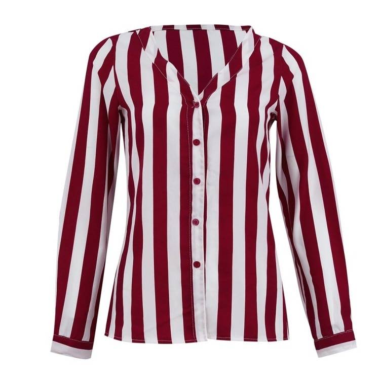 Women’s Striped Blouse - Women’s Clothing & Accessories - Shirts & Tops - 11 - 2024