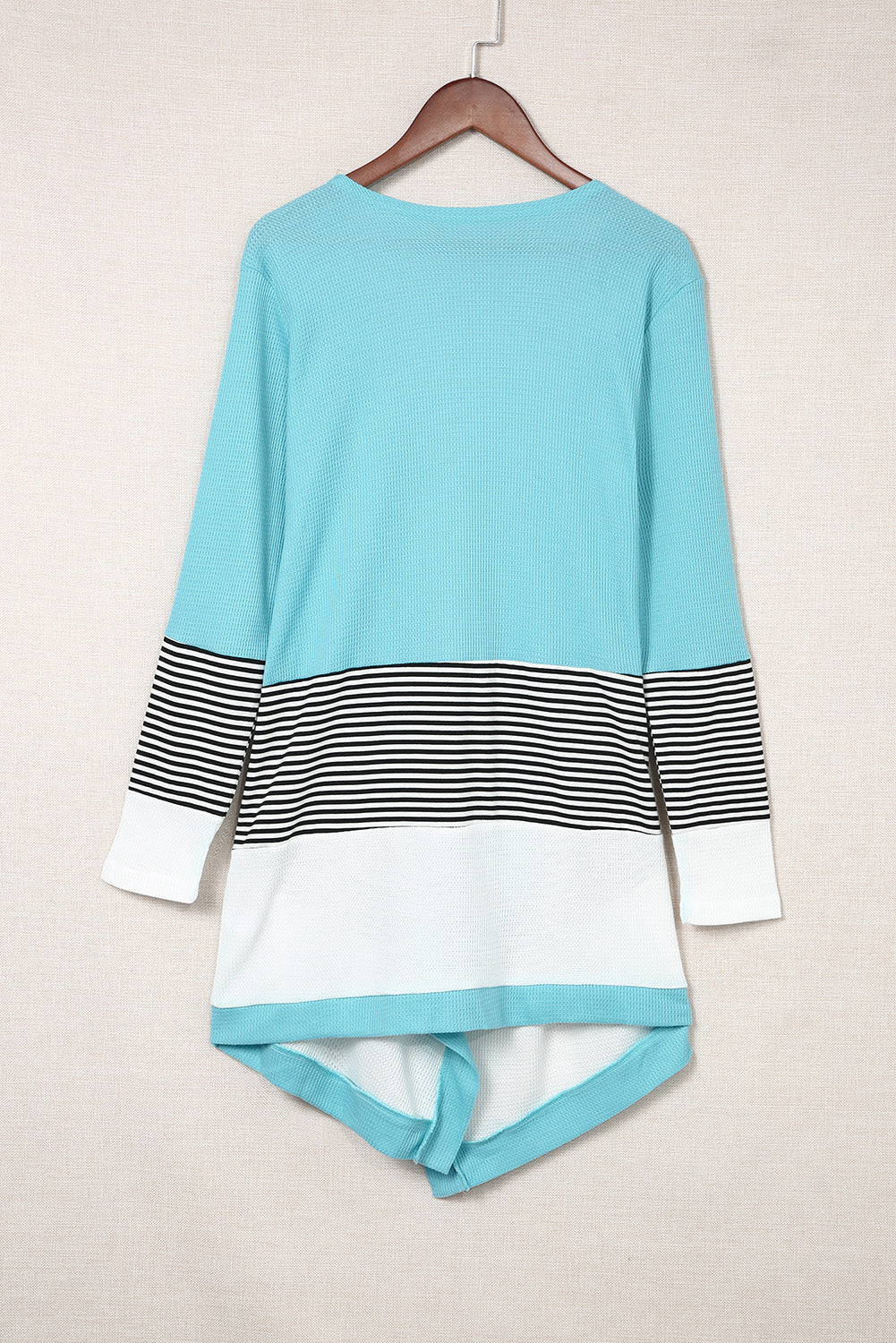 Striped Color Block Open Front Cardigan - Women’s Clothing & Accessories - Shirts & Tops - 6 - 2024